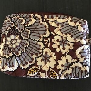 Vera Bradley Slate Blooms Pattern Makeup Case